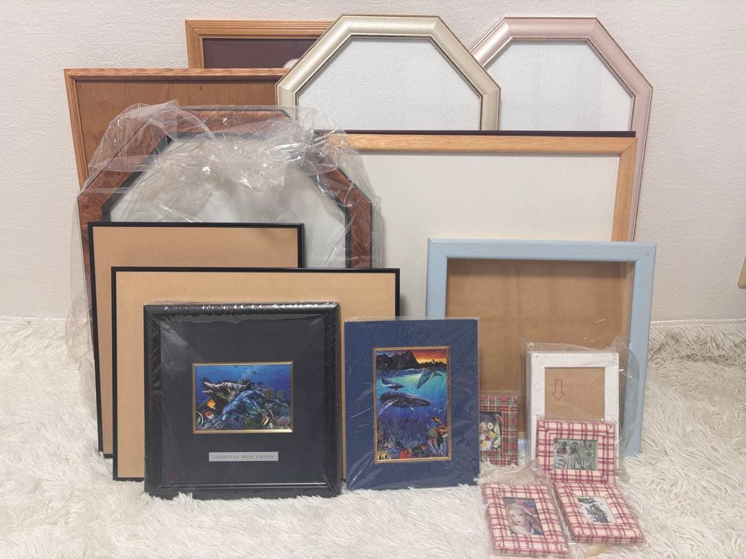 まとめ売り　19点　額縁　絵画　フォトフレーム　金属製　海　木製　写真　ラッセン