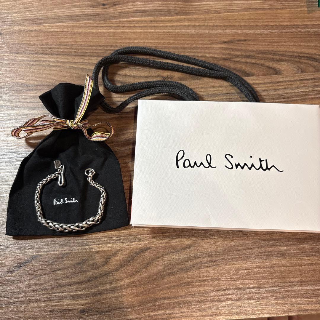 Paul Smith ほぼ未使用 シルバー編み込みブレスレット