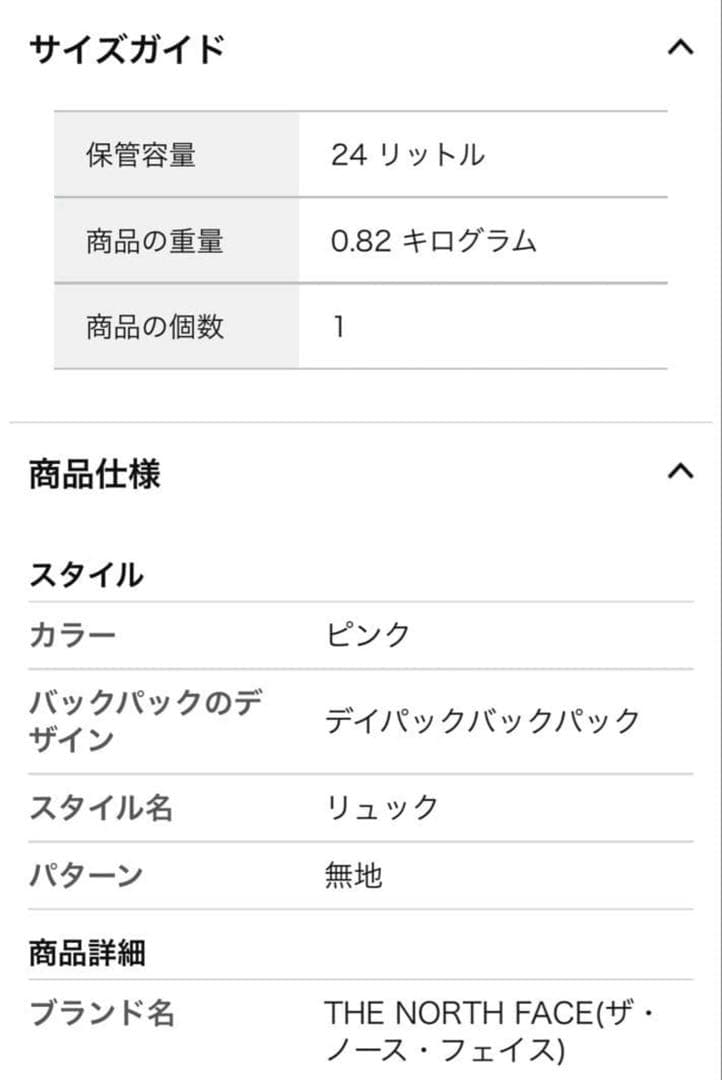 ザノースフェイス ワナビーエクステンションパック NM2DP03M