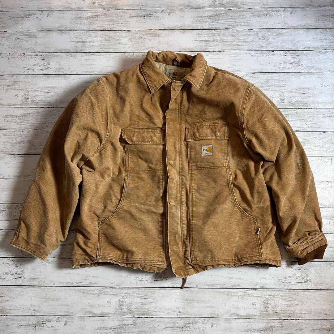 カ*し様 Carhartt FR カーハート ダックジャケット ブラウン 茶　メ
