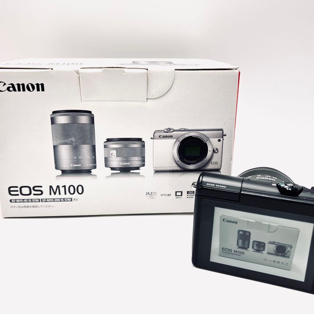Canon EOS M100 ブラック　15-45mmレンズキット
