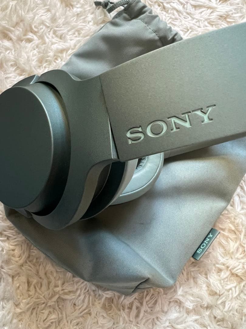 SONY WH-H900N ワイヤレスヘッドセット グレー 収納袋付き