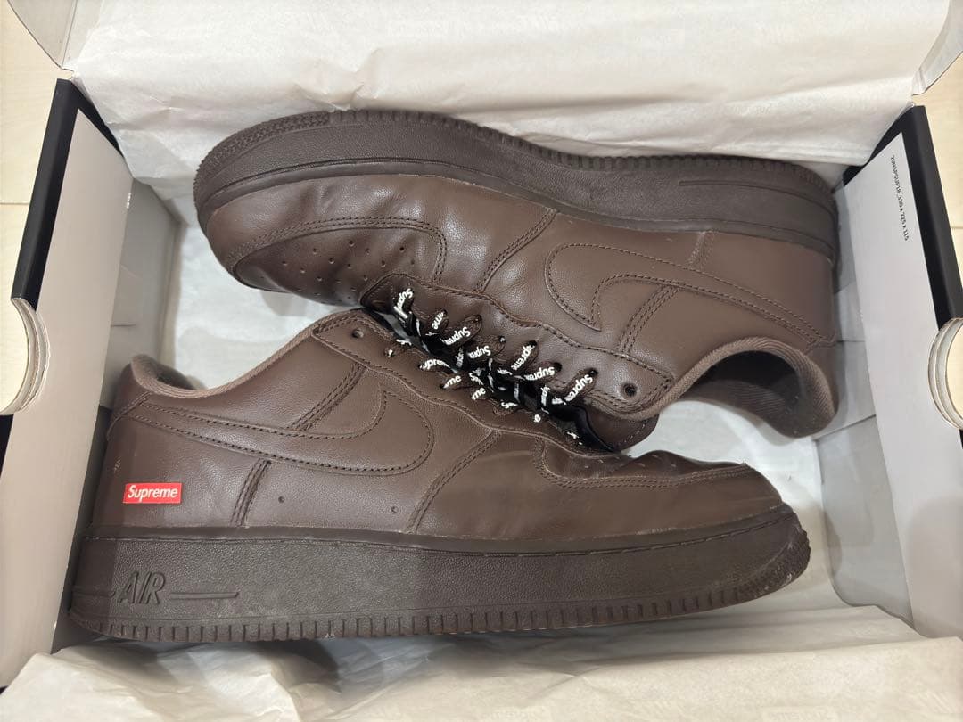 靴 Supreme x Nike Air Force 1 Low brown