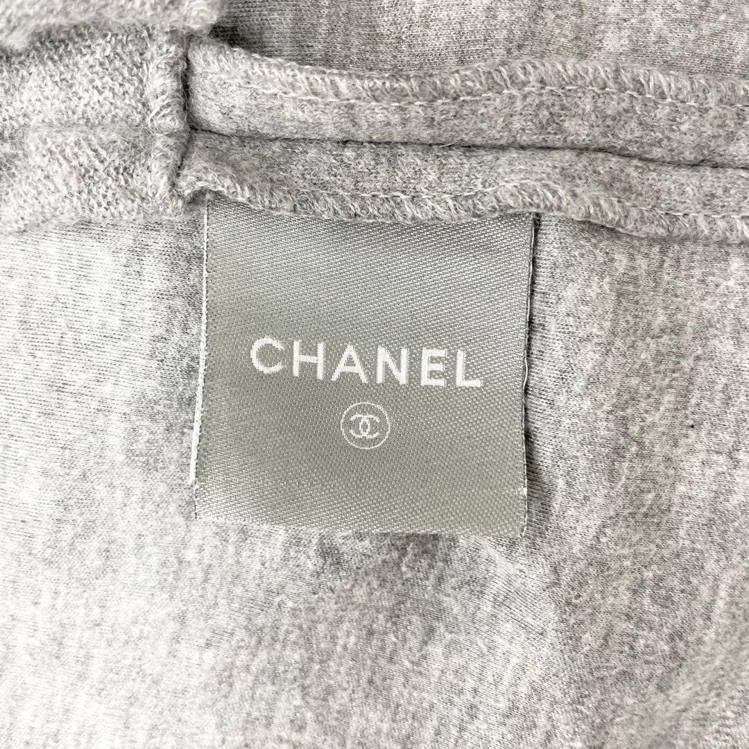 美品✨CHANEL グレー　ココマーク　ウール　ジャケット　40