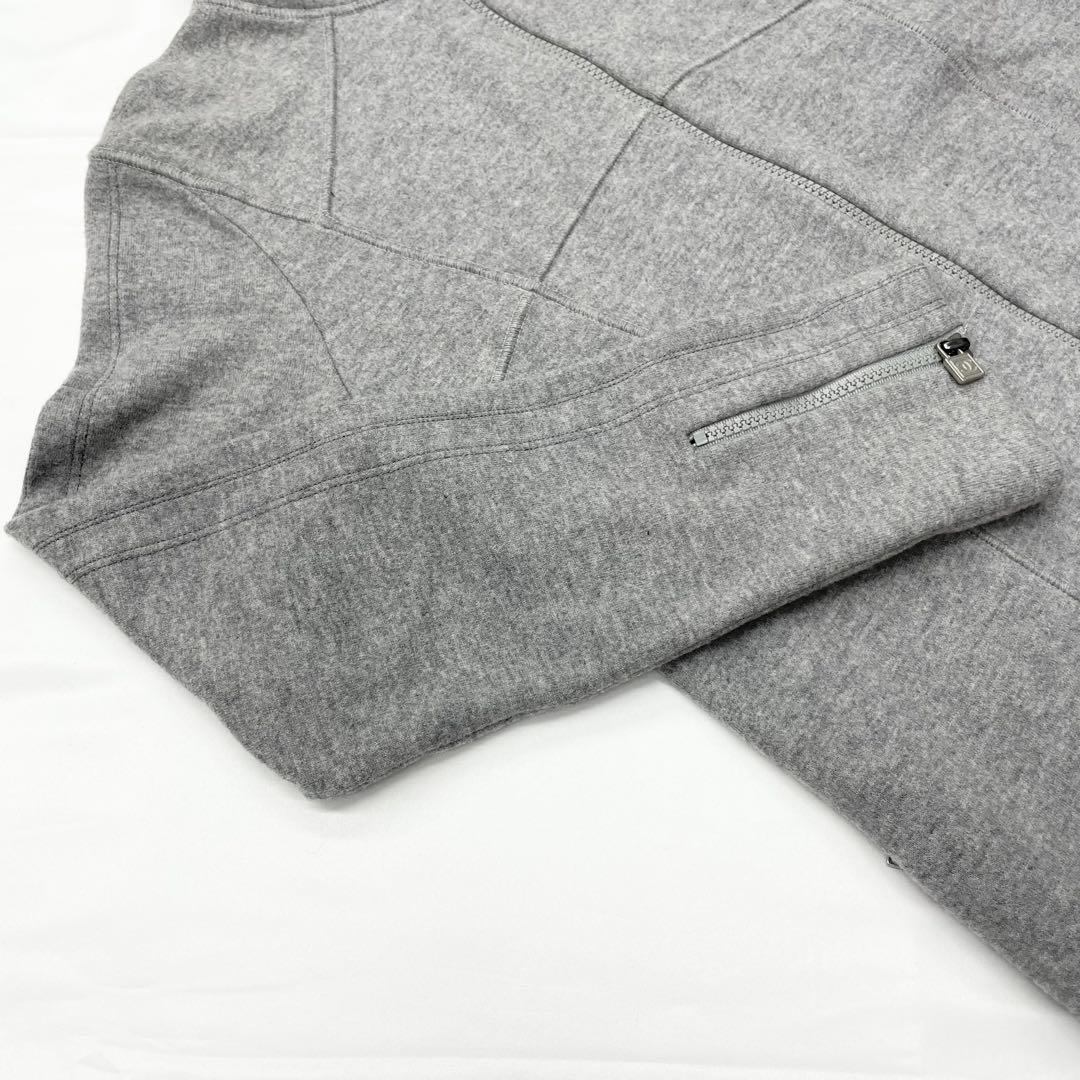 美品✨CHANEL グレー　ココマーク　ウール　ジャケット　40