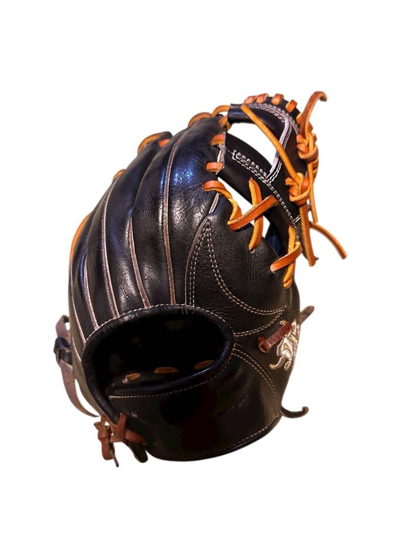 ゆ*ン様 和牛JB 硬式野球 グローブ 黒 タン　JB004S 内野