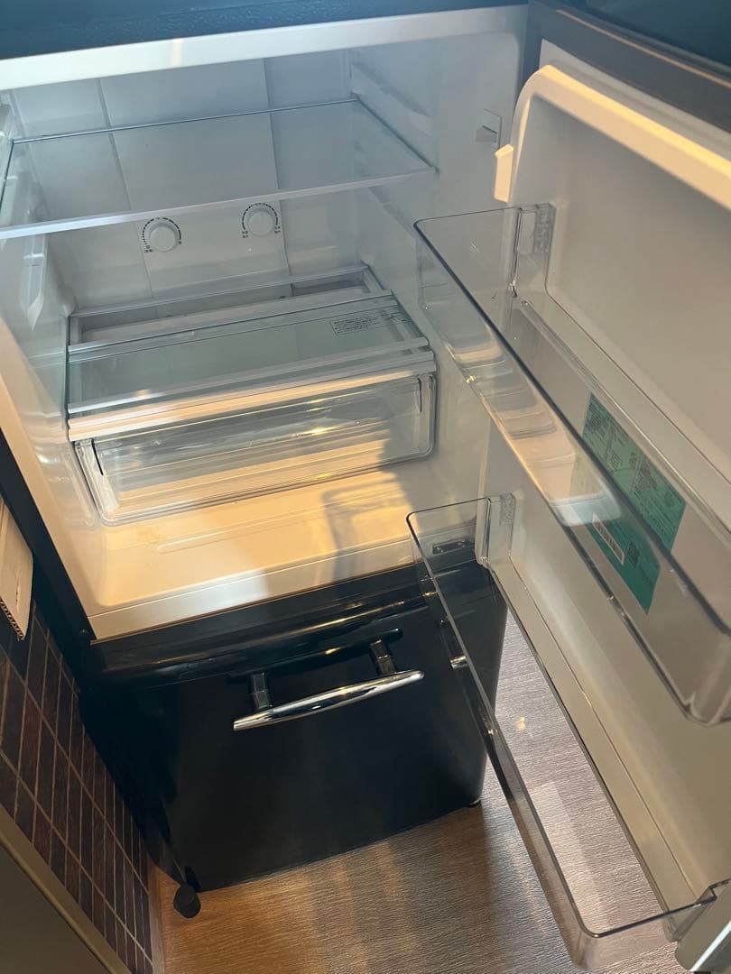 【2024年製 ほぼ新品✨】e angle 冷蔵庫 2ドア ブラック 170L