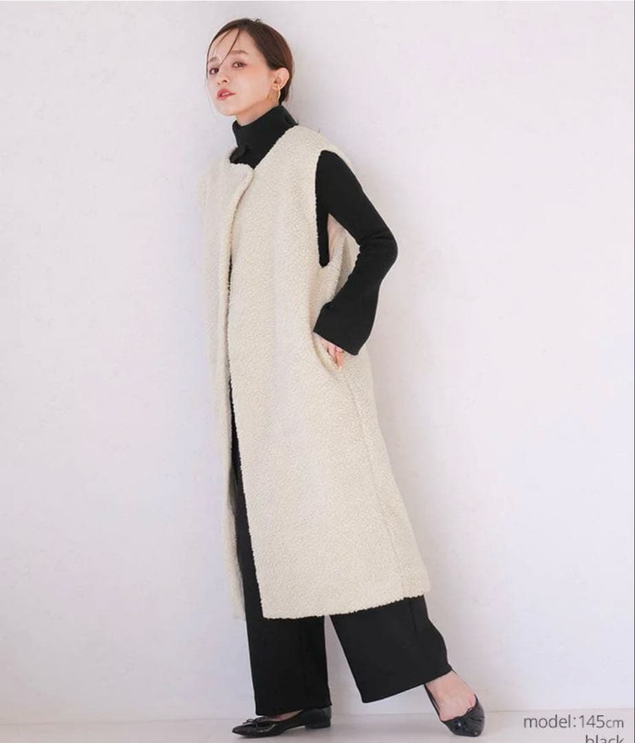 アンリアン　2way neck rib knit