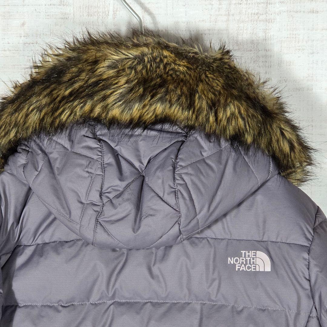 極暖✨️ノースフェイス ロング ファーダウンコート キルティングコート 紫 M