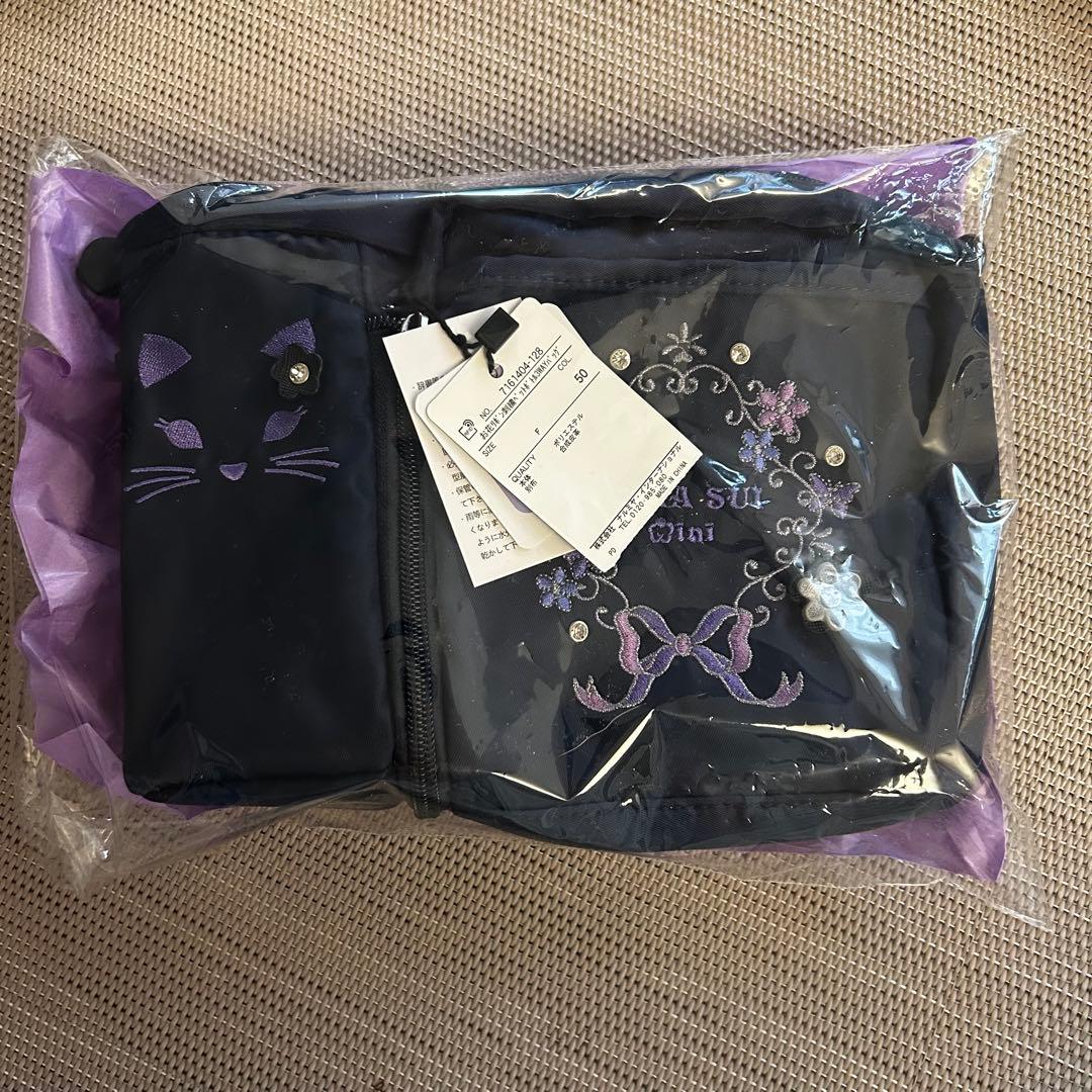 新品 ANNASUIMINI ショルダーバッグ お花リボンペットボトル3WAY