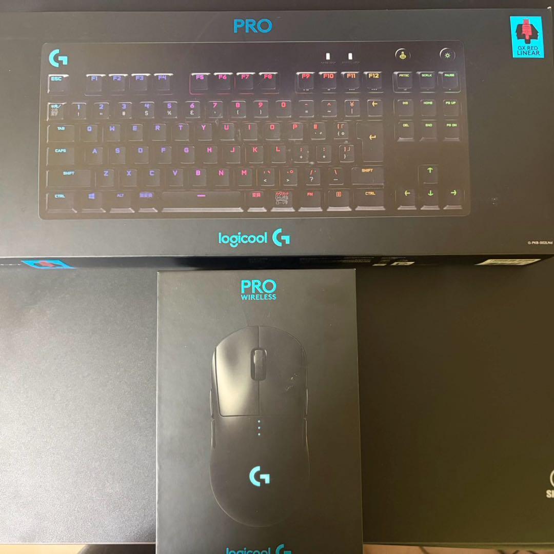 【美品】Logicool PRO ゲーミングキーボード 本体　ワイヤレスマウス