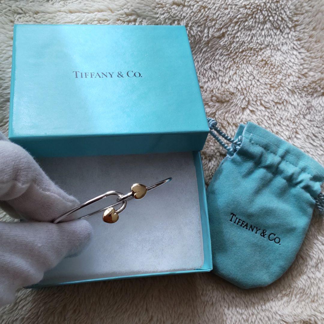 TIFFANY ティファニーダブルハートバングル