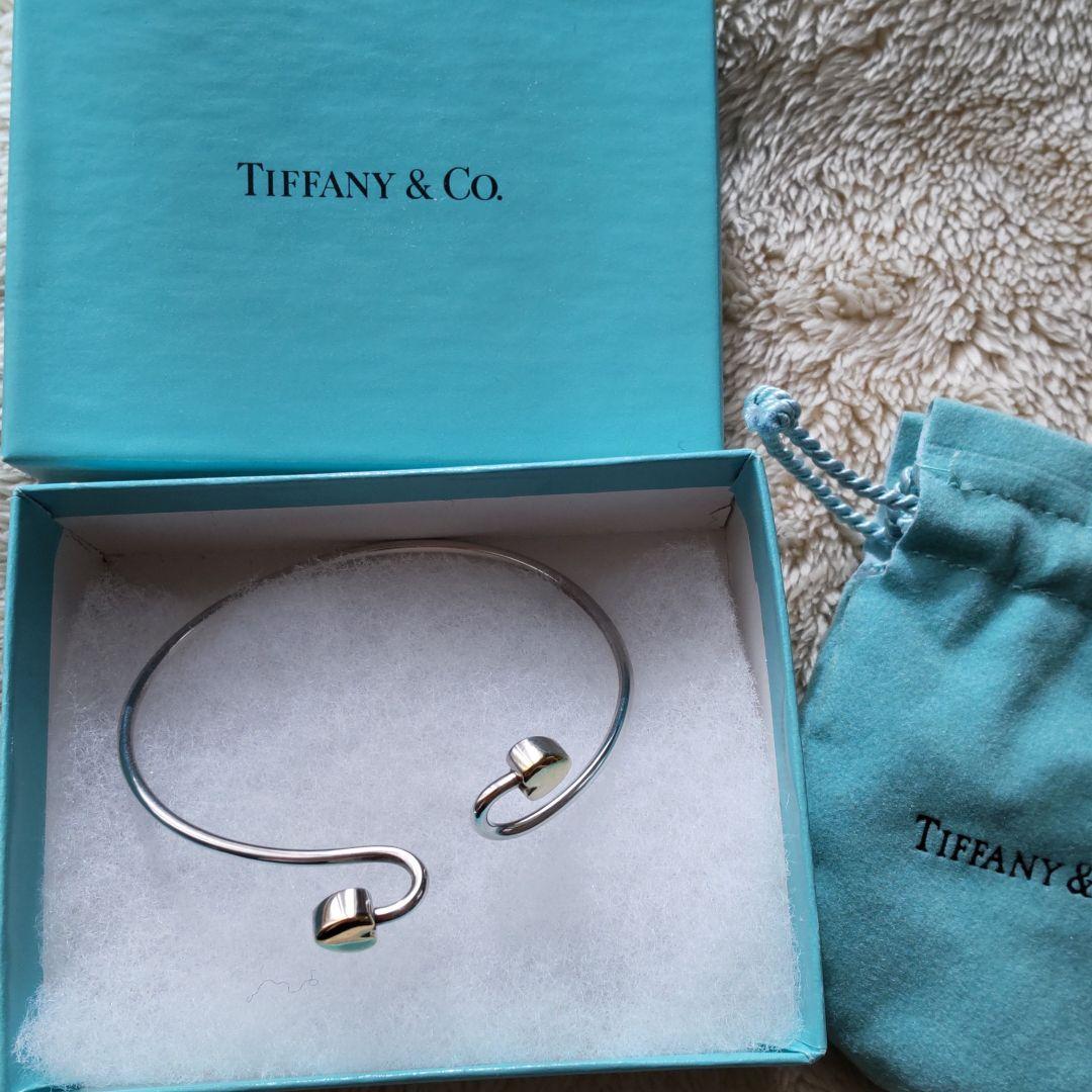 TIFFANY ティファニーダブルハートバングル