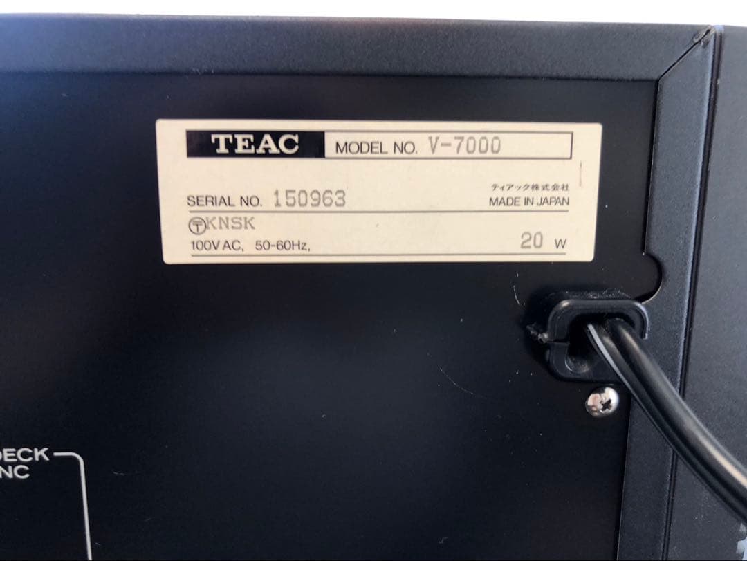 TEAC V-8000S CDプレーヤー カセットデッキ