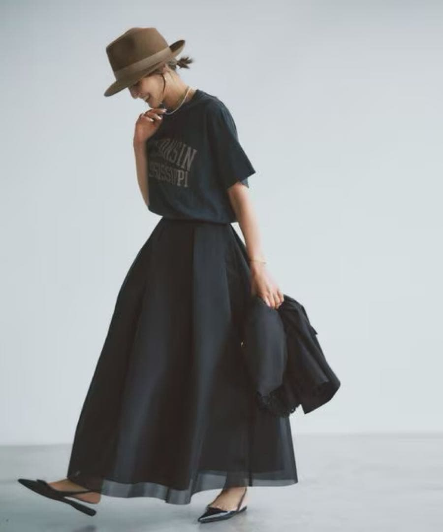 新品☆Apart by☆ダブルラッセルタックスカート