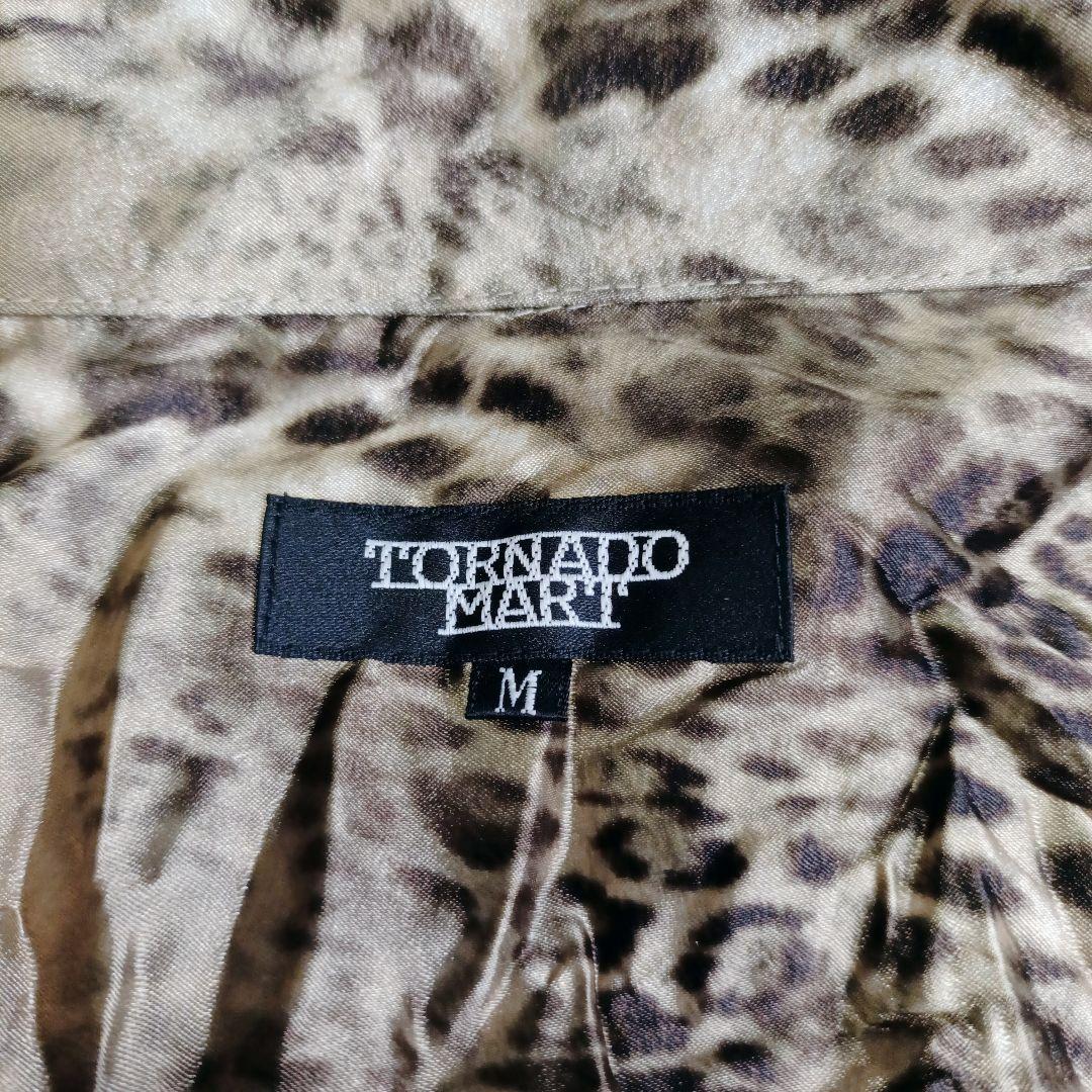 TORNADOMART トルネードマート　レオパード柄 　長袖シャツ　プリーツ