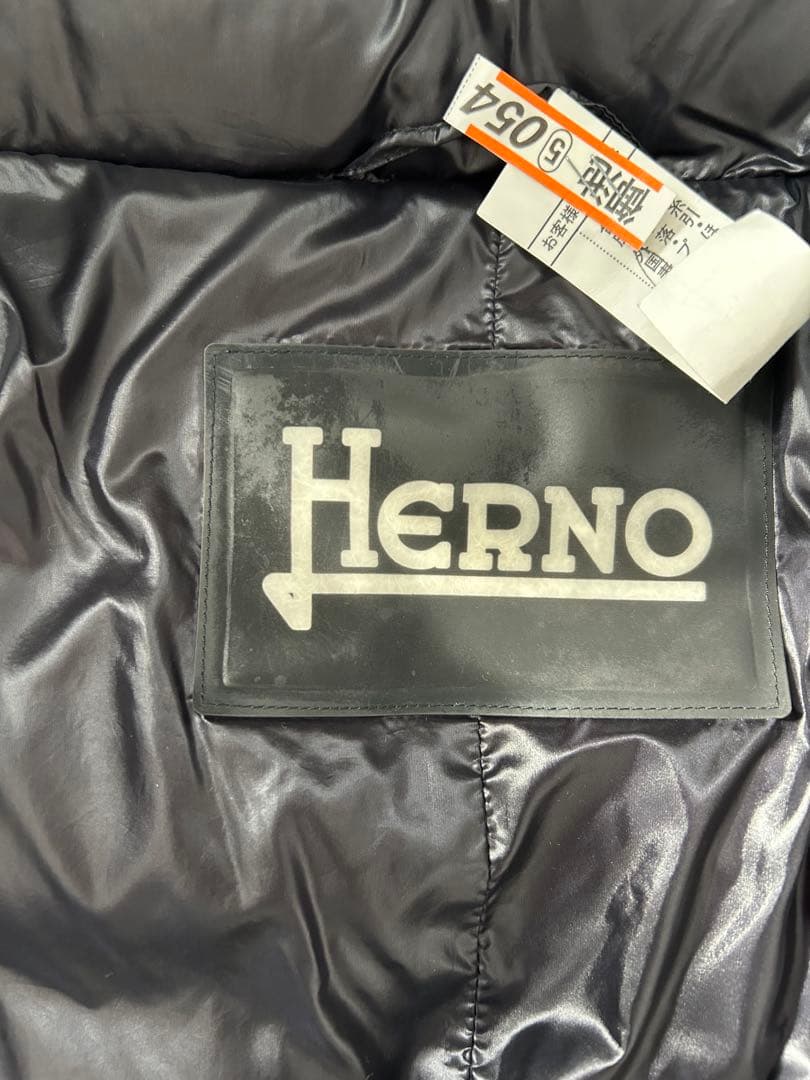 HERNO ヘルノ　ロングダウンコート 40サイズ　ブラック
