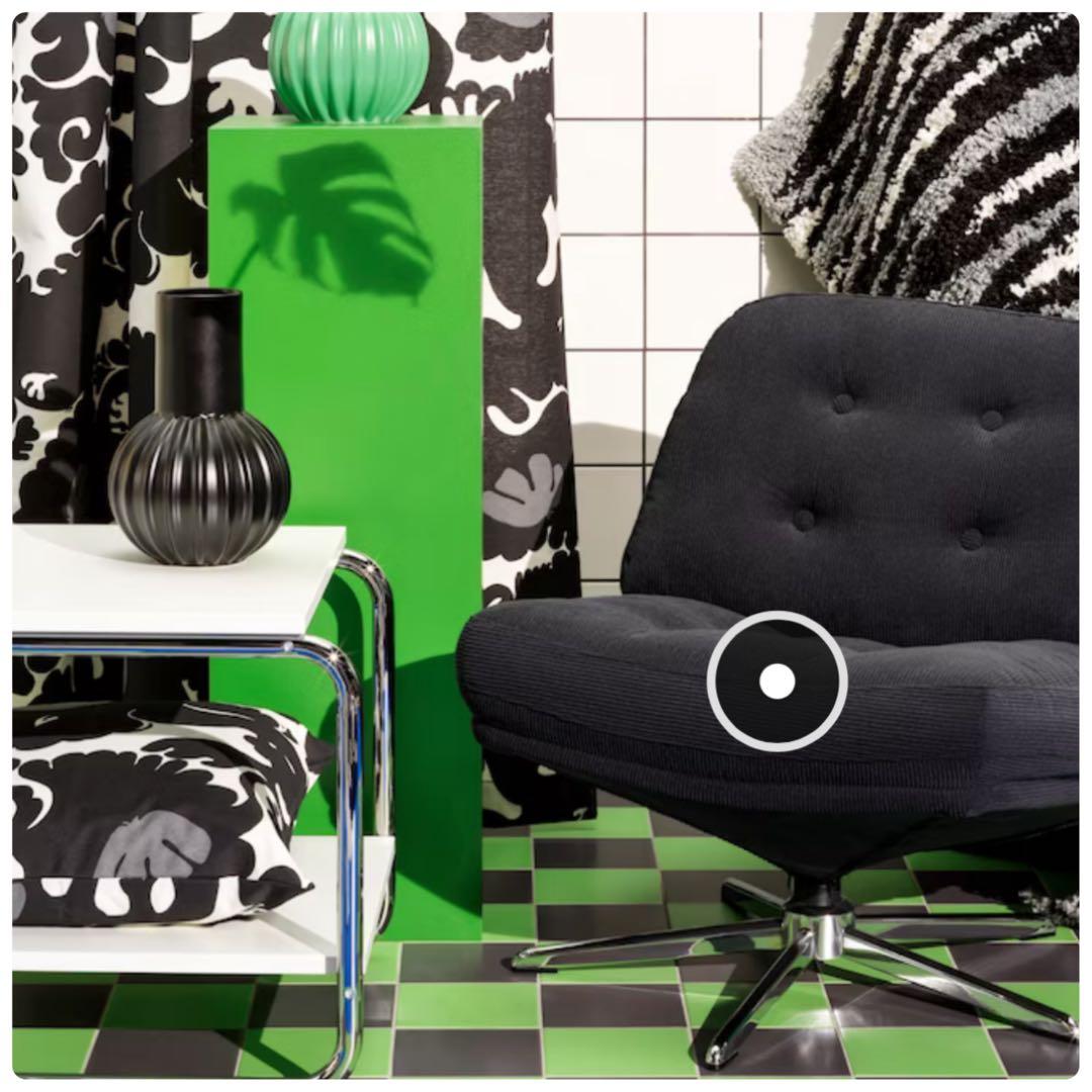 【新品◇◆未開封】IKEAディヴリンゲ 1人掛けソファ回転パーソナルチェア 椅子