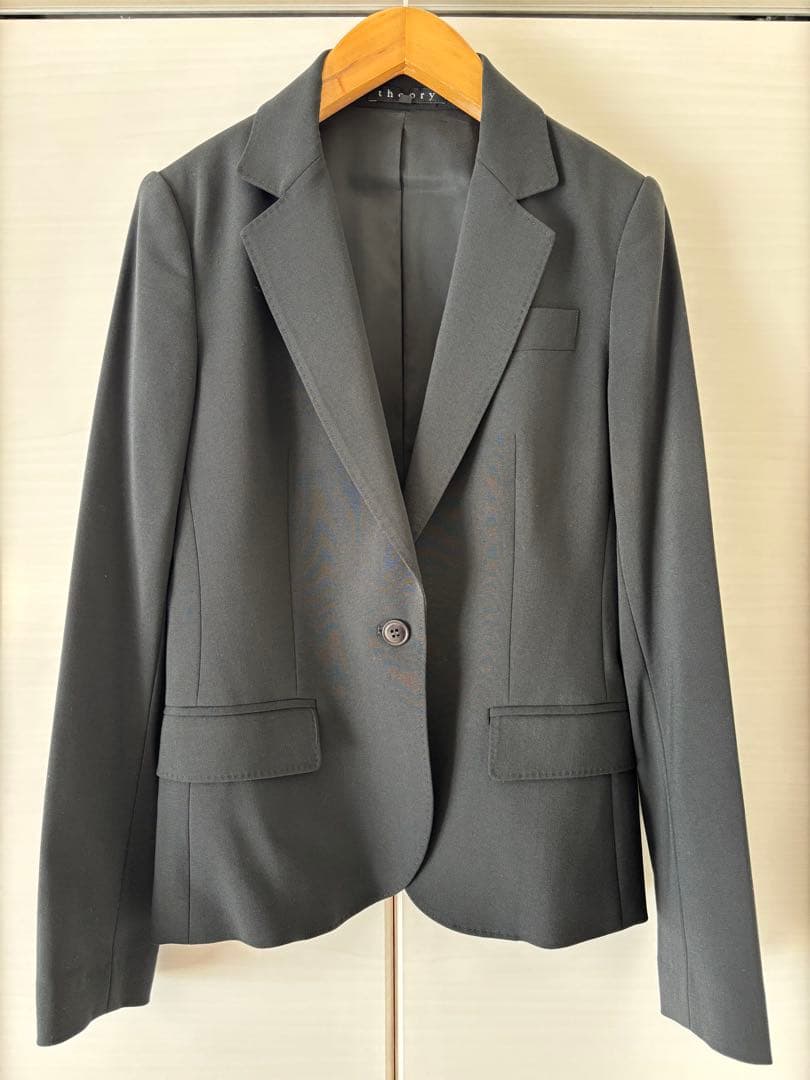 theory ブラックパンツスーツ上下セット