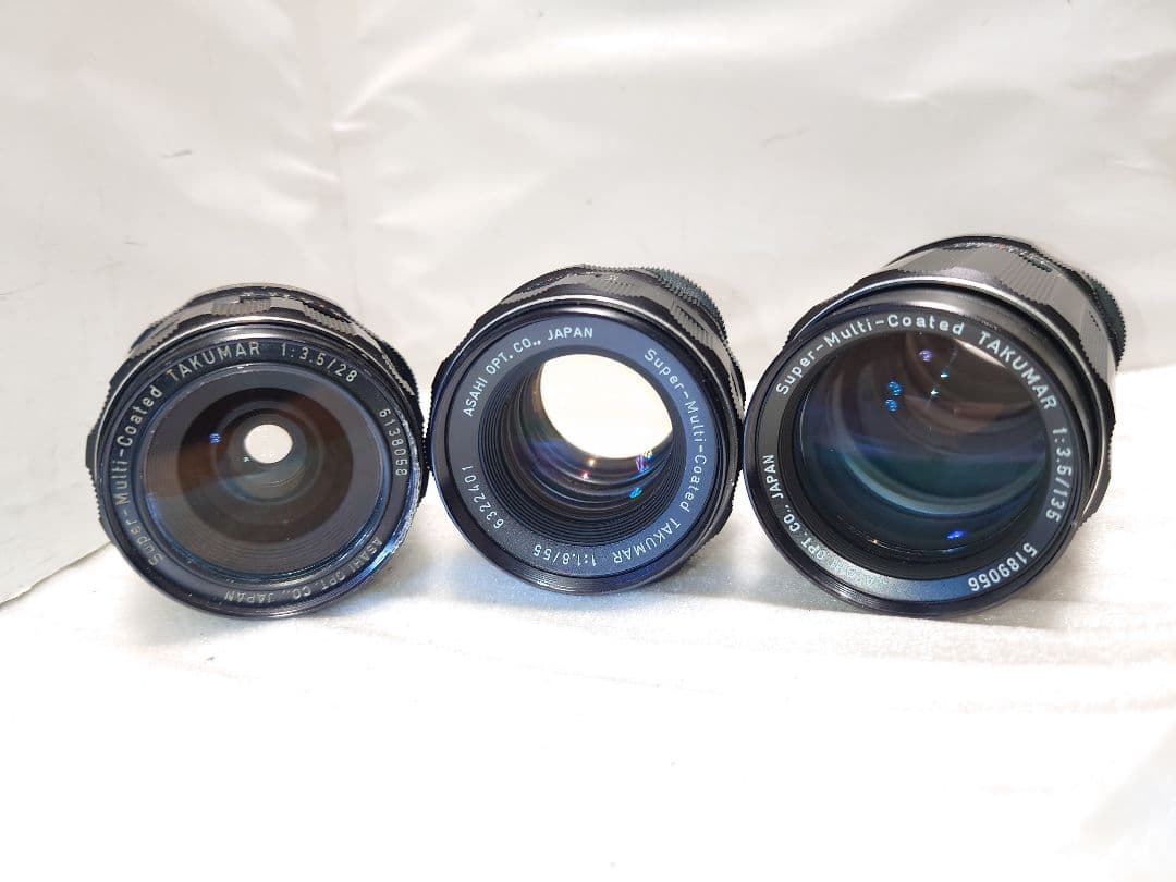 美品！3点★Pentax Super M TAKUMAR 28 55 135mm