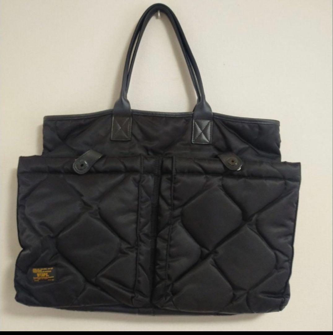 WTAPS ブラック ナイロン トートバッグ