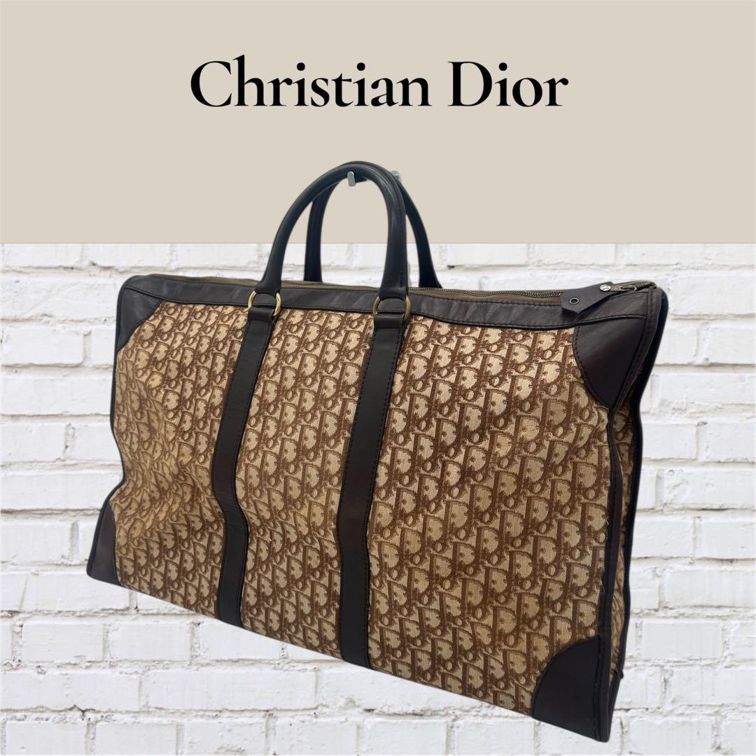 Christian Dior ボストンバッグ モノグラム ブラウン