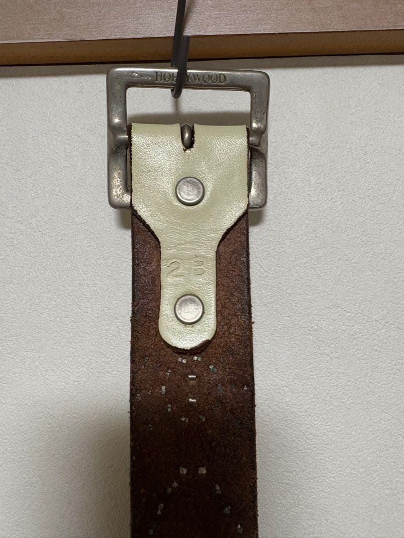 HTC レザー ベルト 白 サイズ28