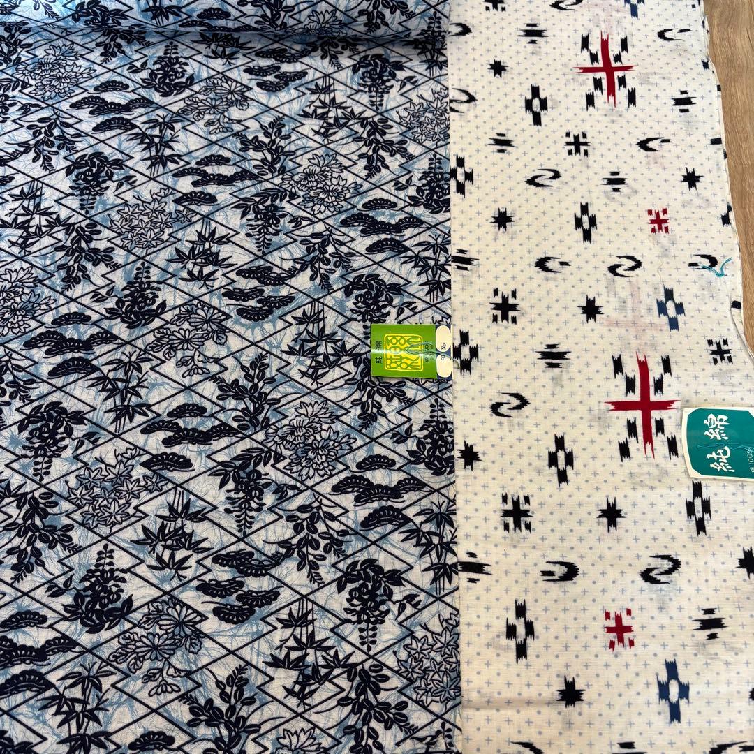 E格安 リメイク　まとめ売り　着物　10点　本染　浴衣　反物　三勝染め　源氏物語