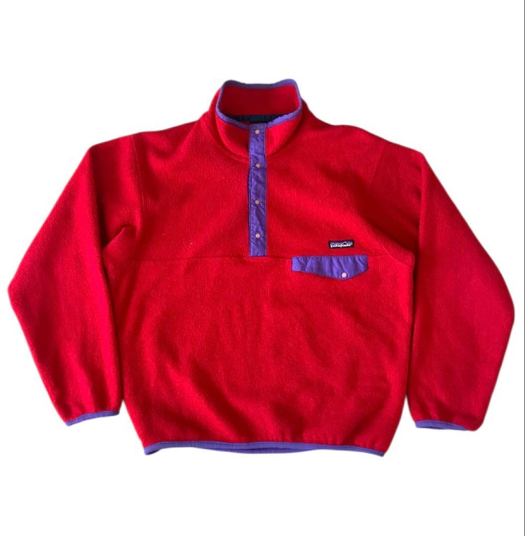 USA製 パタゴニア シンチラスナップt 前立て フリース　プルオーバー M