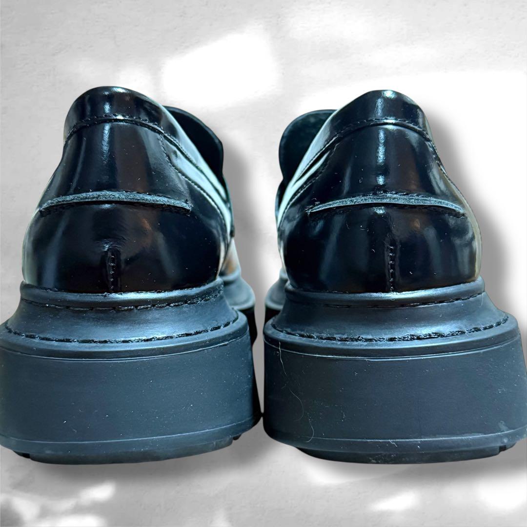 ランバンオンブルー　タッセルローファー　エナメル　ブラック　L 24.5㎝