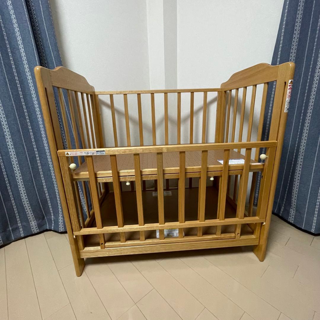 KATOJI ベビーベッド 木製 説明書付き