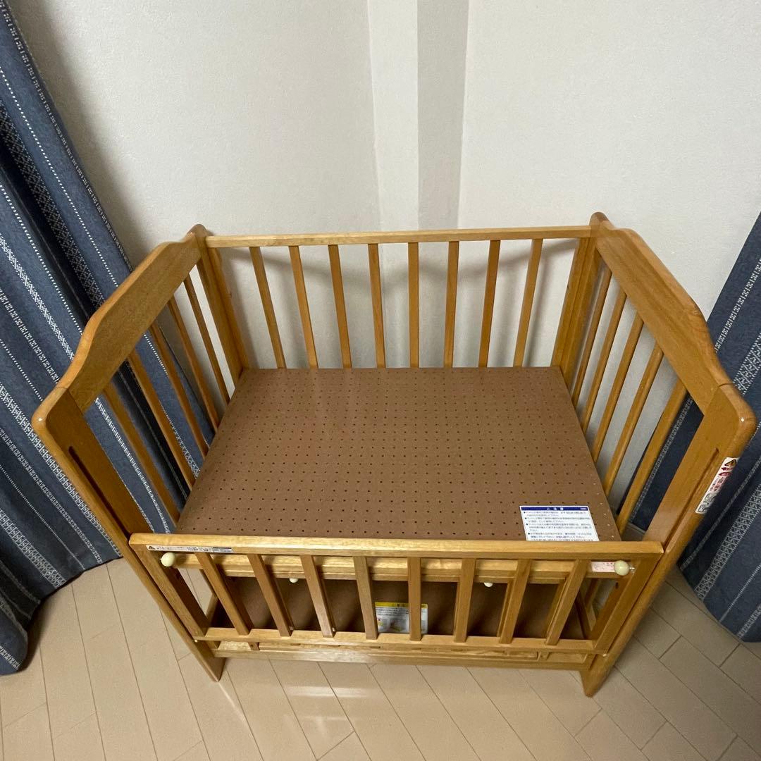 KATOJI ベビーベッド 木製 説明書付き