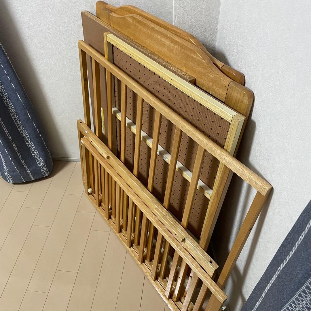 KATOJI ベビーベッド 木製 説明書付き