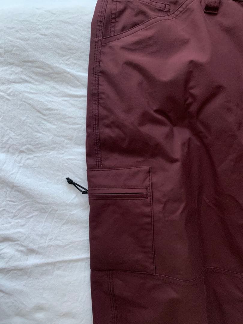 GREENCLOTHING スノーボードパンツ 紫茶色　Lサイズ