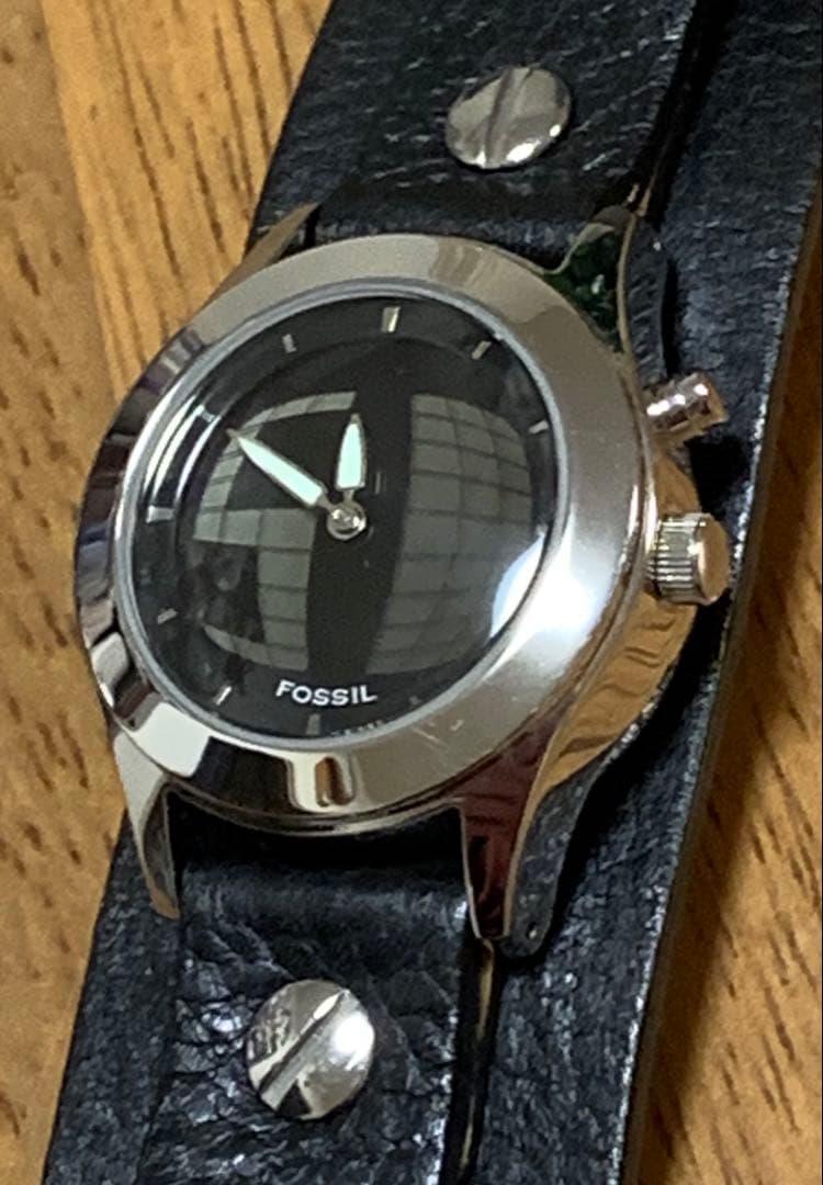 フォッシル　FOSSIL ビッグティック　缶ケース付属　完品