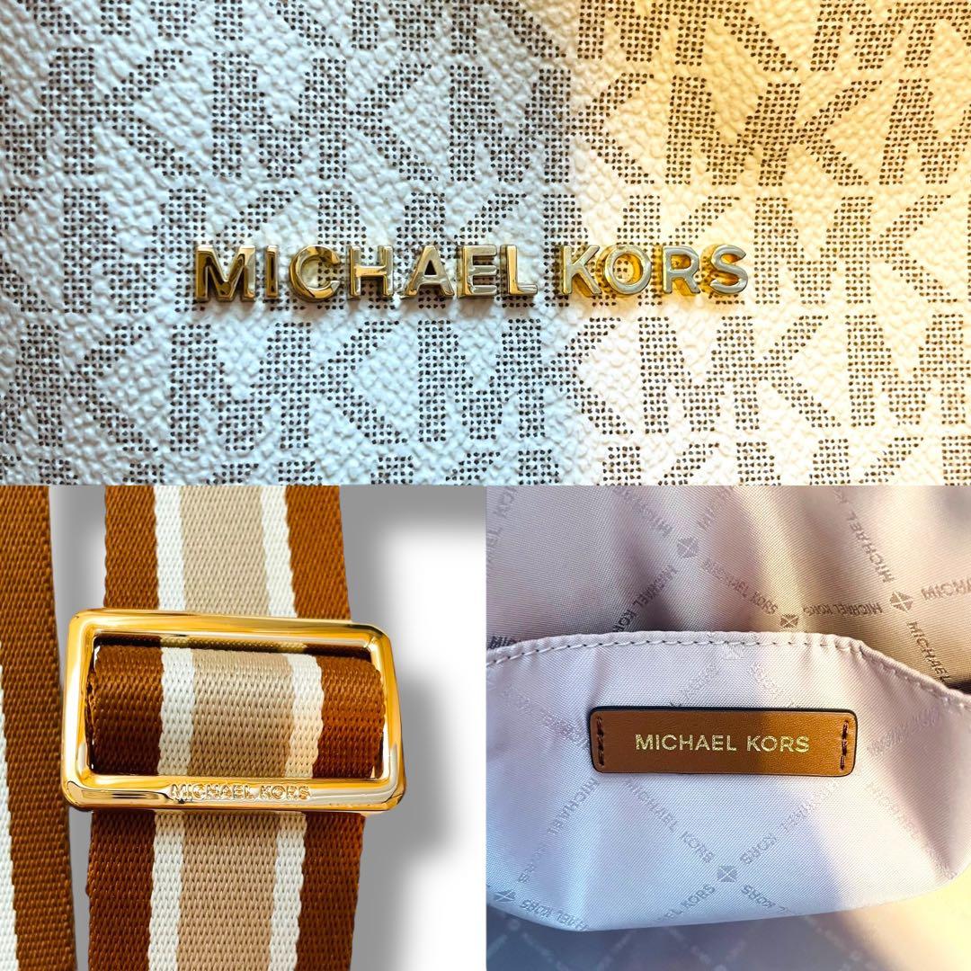 美品 マイケルコース ボストンバッグ トラベル シグネチャー XL ダッフル