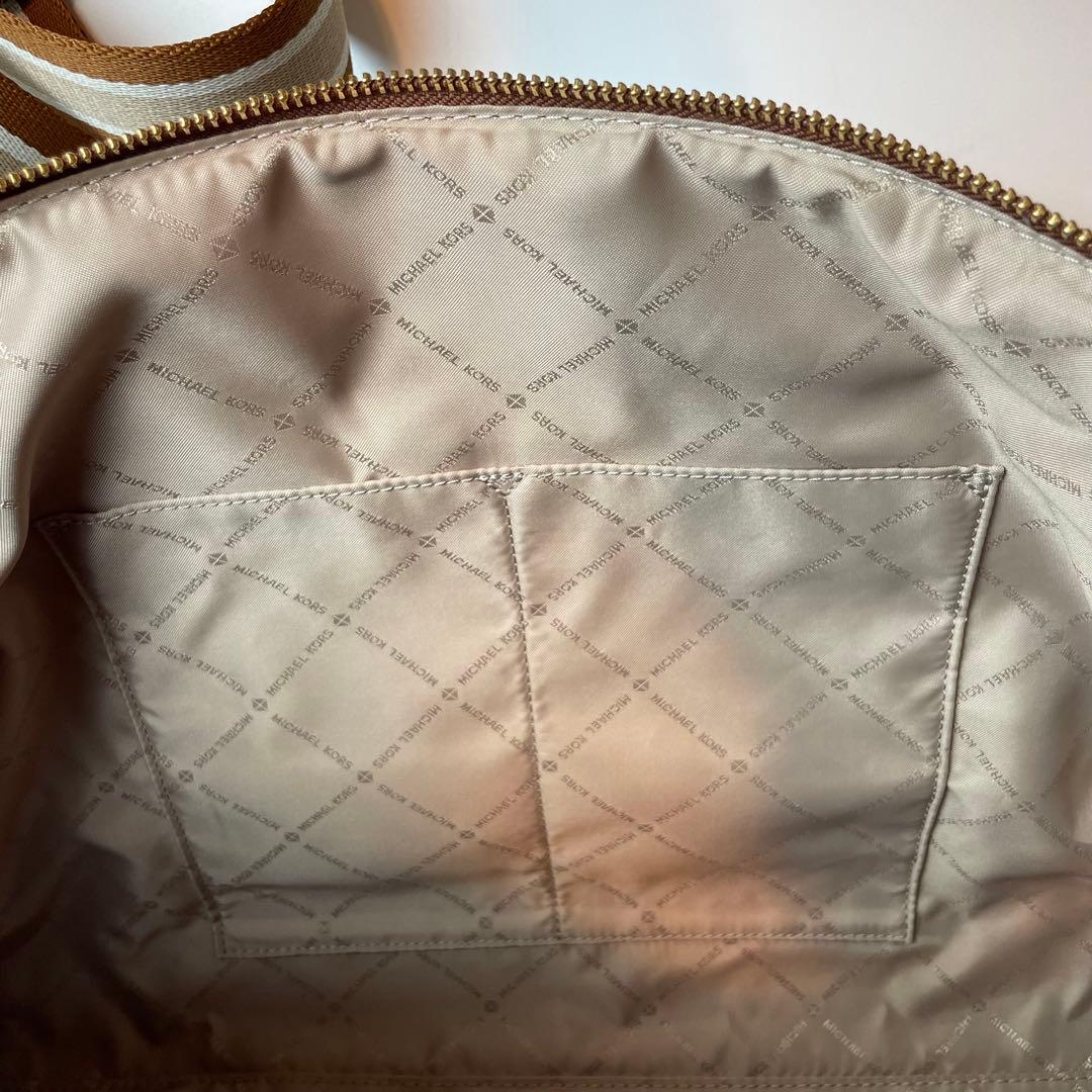 美品 マイケルコース ボストンバッグ トラベル シグネチャー XL ダッフル
