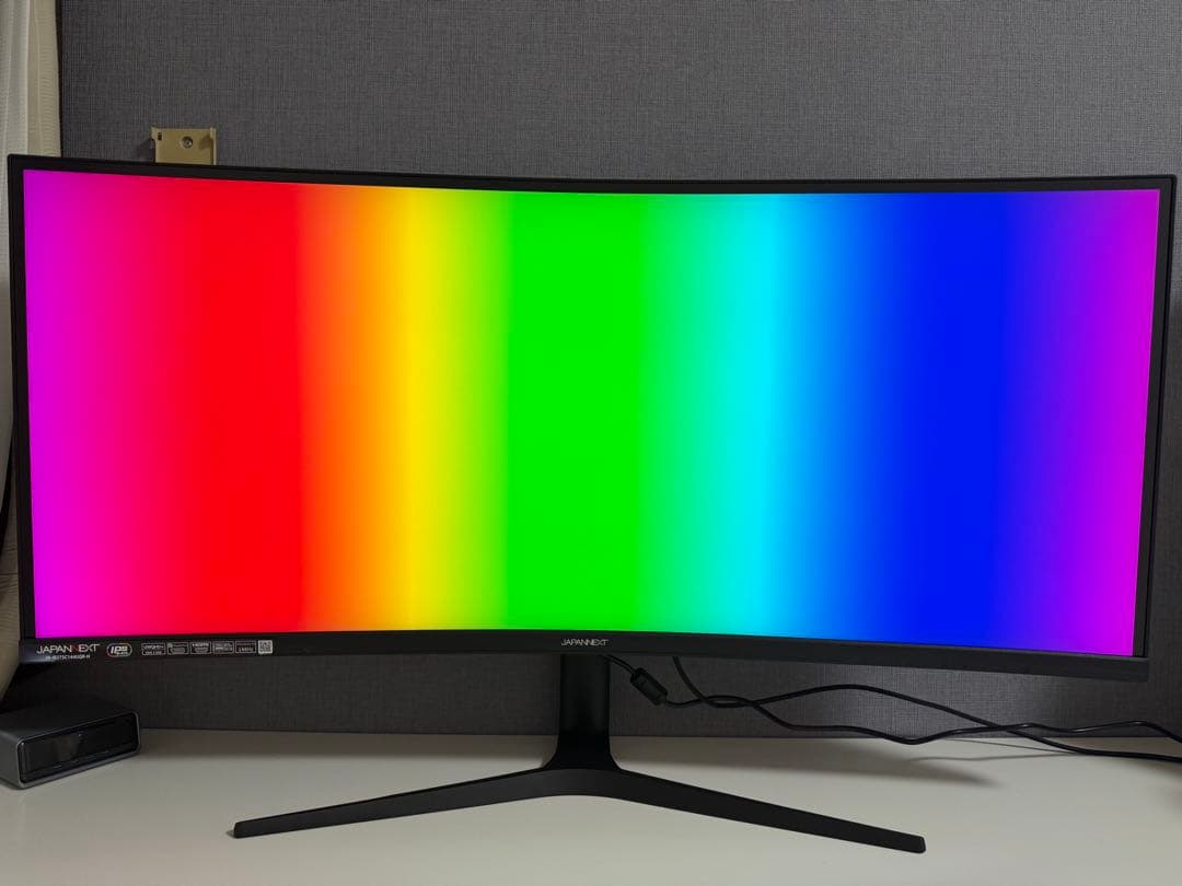 JAPANNEXT 37.5インチ IPS BLACK 湾曲ウルトラワイド