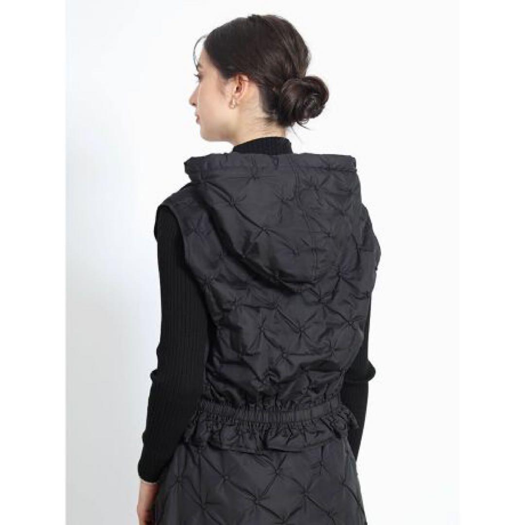 まぁちゃん（FENNEL）ドットキルティングジップベストスカート