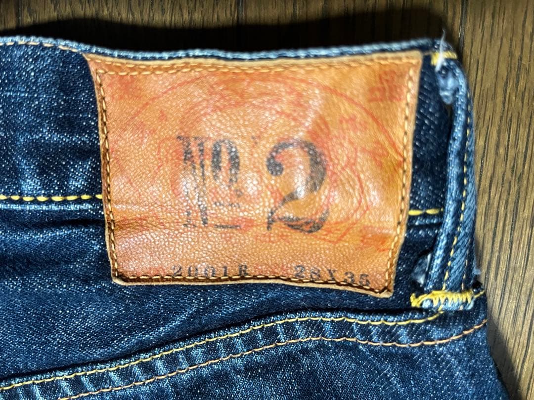 【希少・濃紺】EVISU エヴィス ジーンズ No.2 カモメ刺繍 28インチ