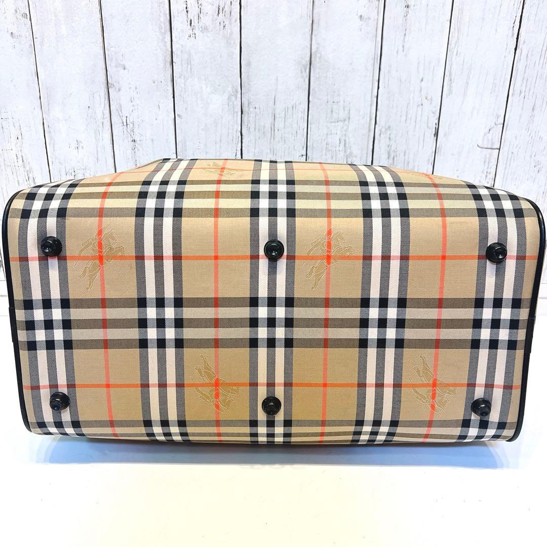【良品】Burberrys チェック柄 ボストンバッグ　ノバチェック　バーバリー