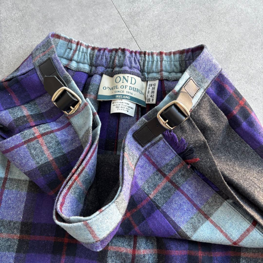 専用　relume別注　O'NEIL OF DUBLIN 　チェック紫　GB10