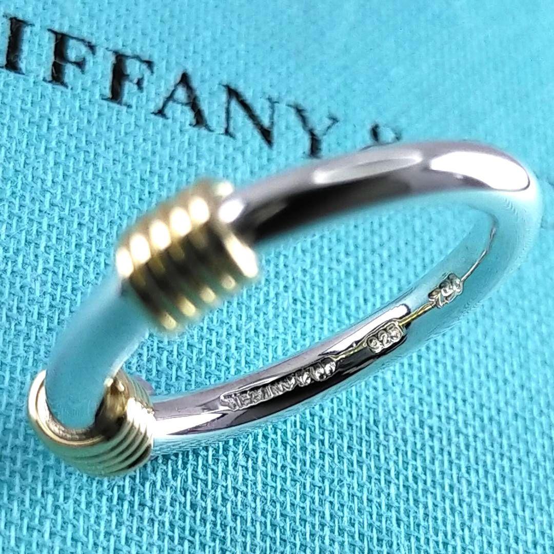 ★SALE★【ティファニー】バンドウィズ　２　コンビ　リング　７号　1919