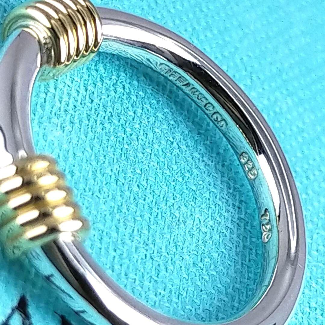 ★SALE★【ティファニー】バンドウィズ　２　コンビ　リング　７号　1919