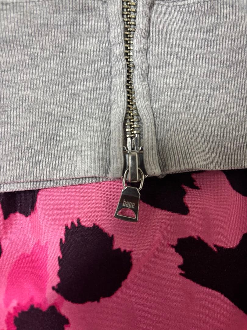 BAPE グレー フルジップパーカー