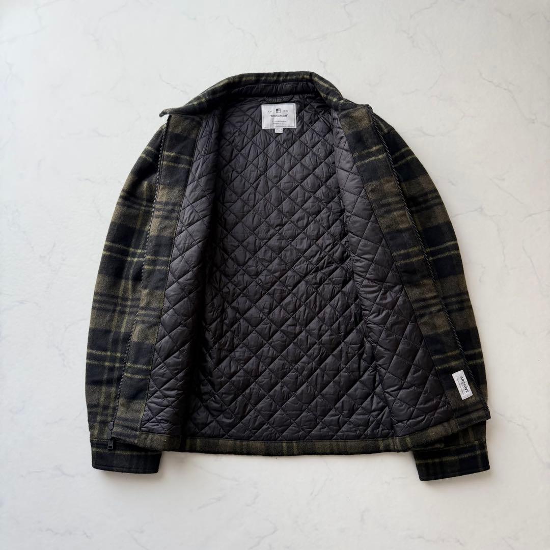 【ウールリッチ】WOOLEN MILLS 中綿ブルゾン チェック柄　L