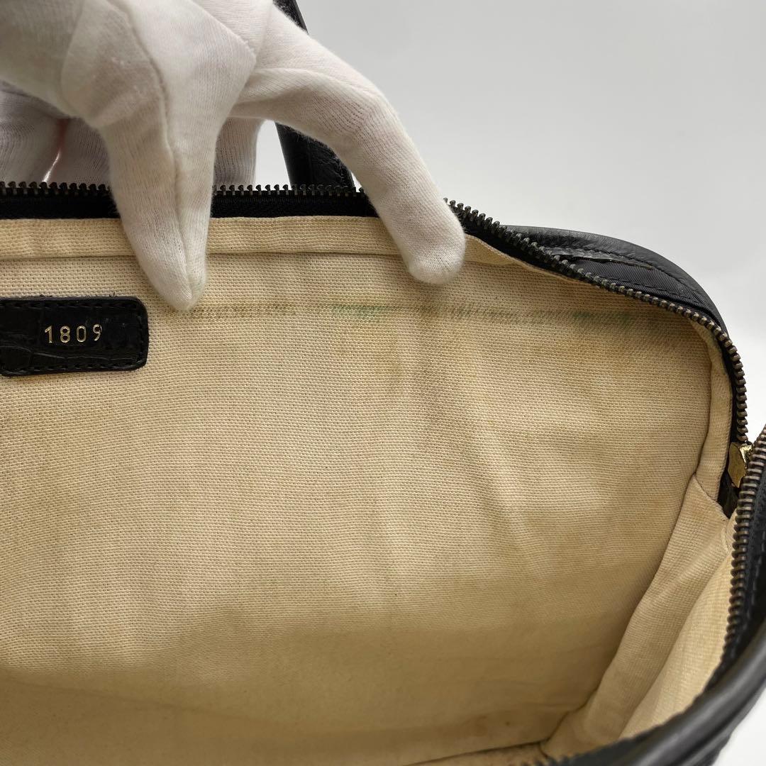 やま様 美品✨フェリージ　ブリーフケース　ビジネス　クロコダイル