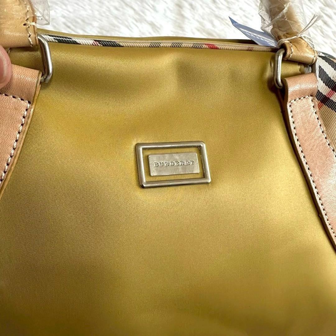 訳あり新品✨バーバリーズ ショルダーバッグ イエロー ノバチェック タグ付き