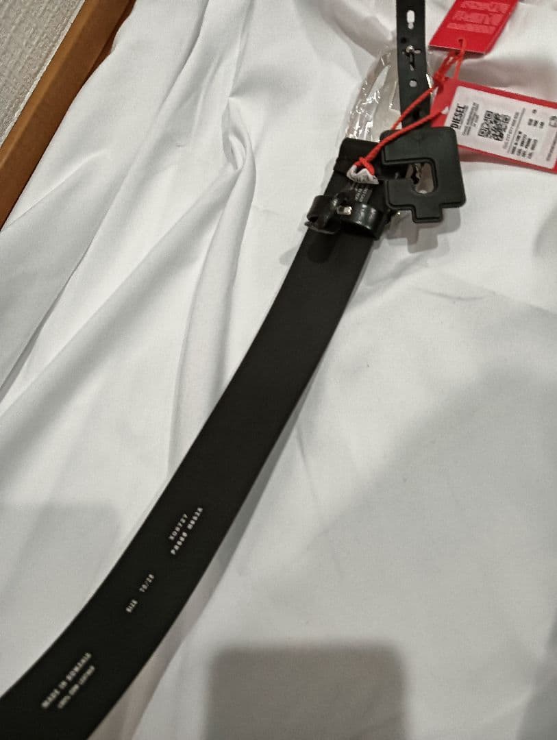 DIESEL ディーゼル ベルト X08727 PR666 ブラック 70サイズ