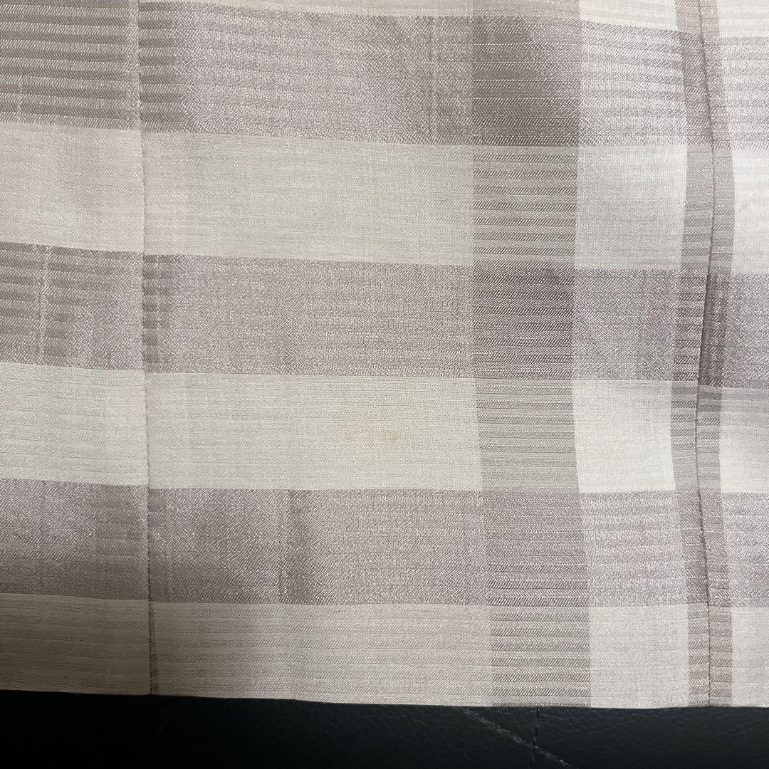 バーバリーロンドン 半袖 ベルト ノバチェック ワンピース シルク混 38